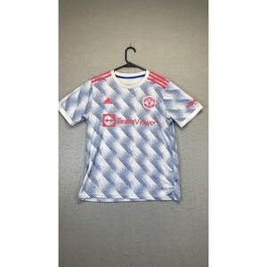 Manchester United Jersey Mens Blue White EPL‎ Soccer TeamViewer Kohler Adidas